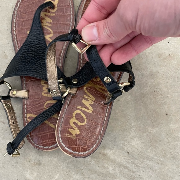 Sam Edelman Black and Brown Sandals Size 6.5 - Picture 3 of 5
